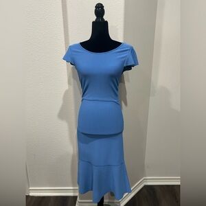 BCBG Cassis Blue Dress